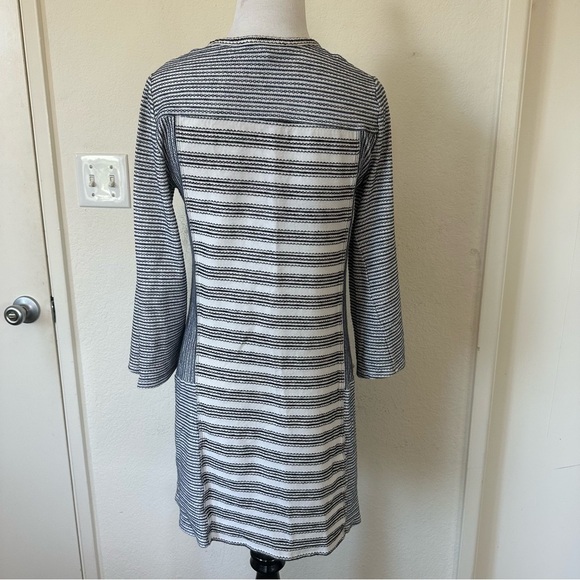 BCBGMaxAzria Lani Lace Up Front Embroidered Striped Knit Tunic Dress XXS - Picture 7 of 13